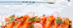 An example of a delicious salmon plate  An example of a delicious salmon plate